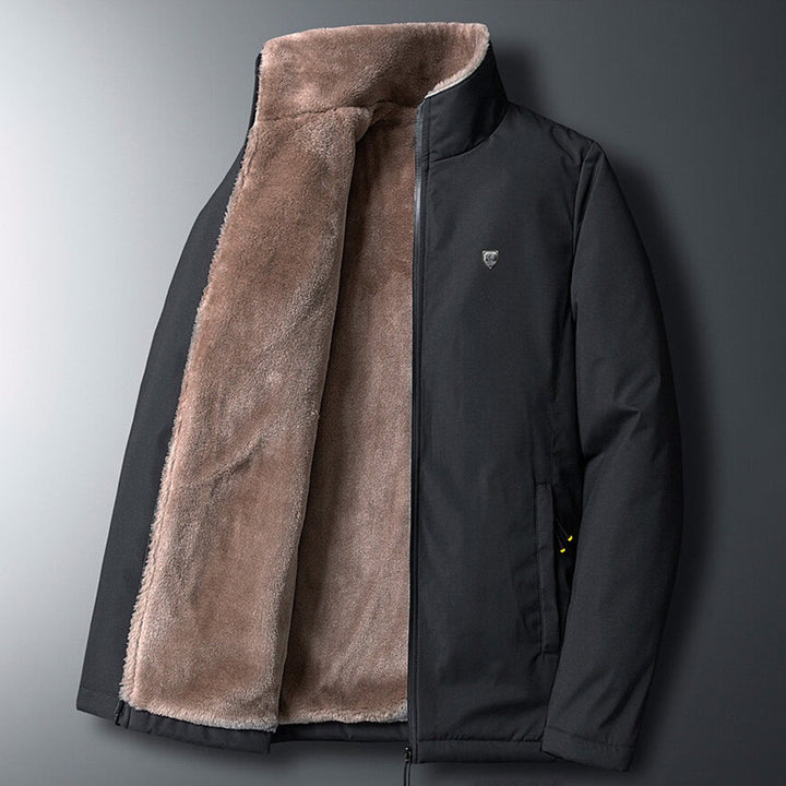 Wool-Look Long Winter Coat