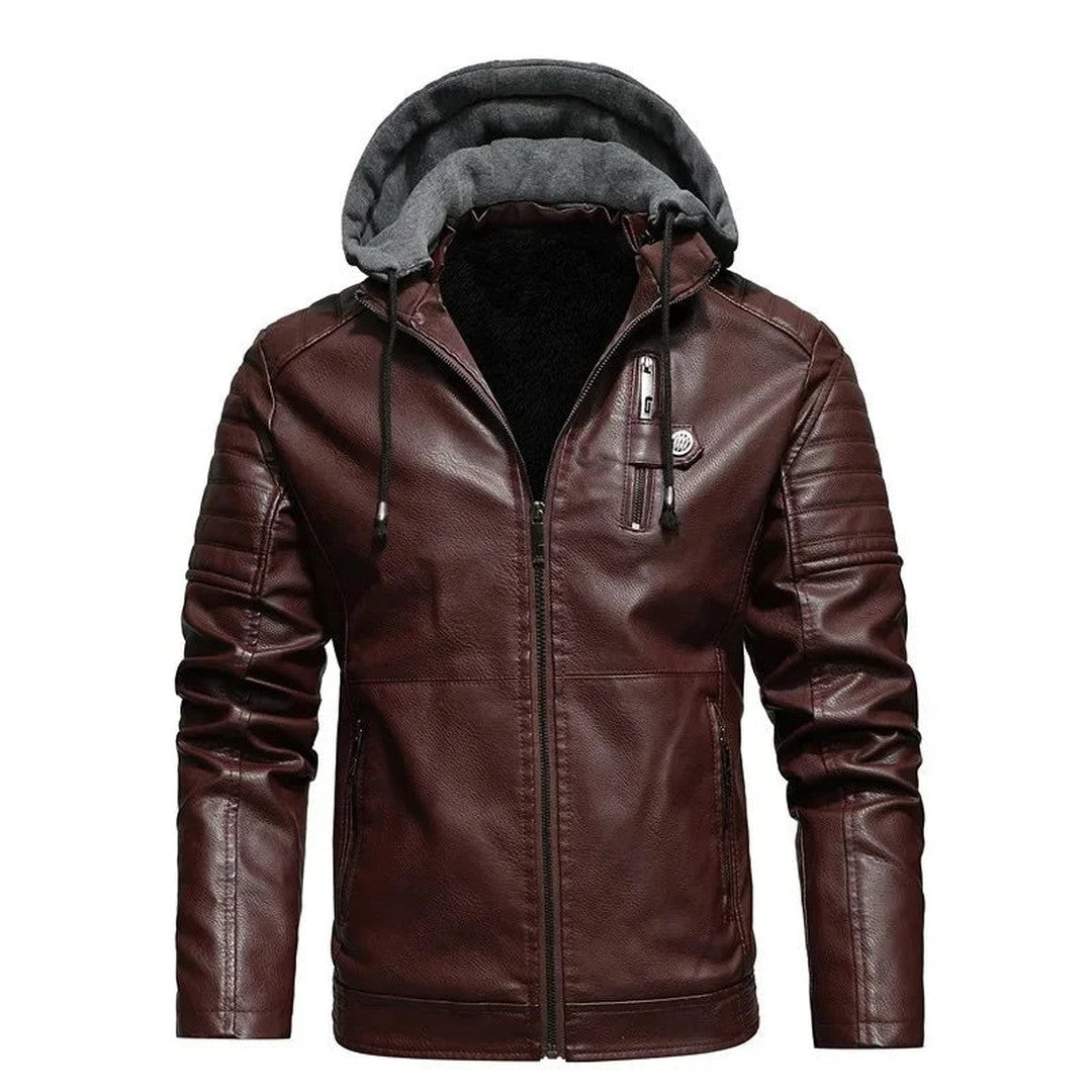 Dante Hooded Leather Jacket