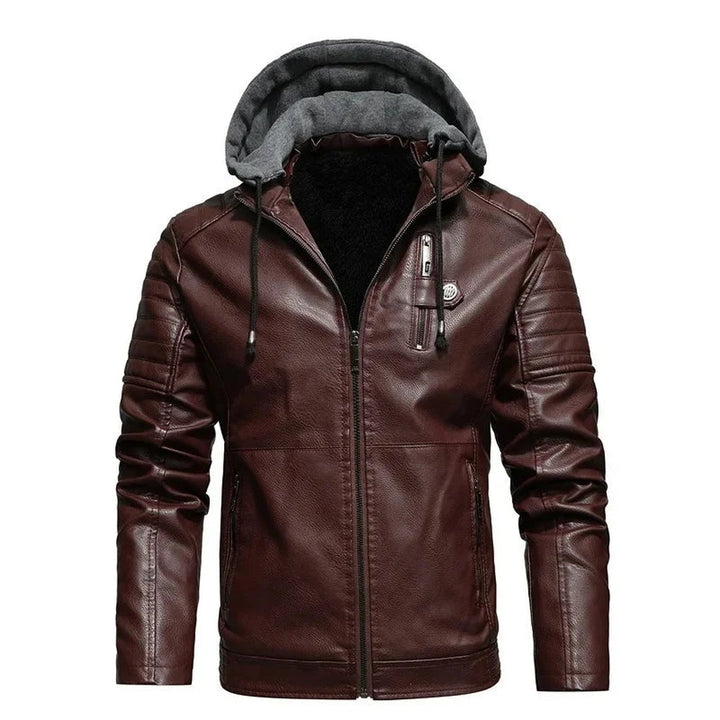 Dante Hooded Leather Jacket