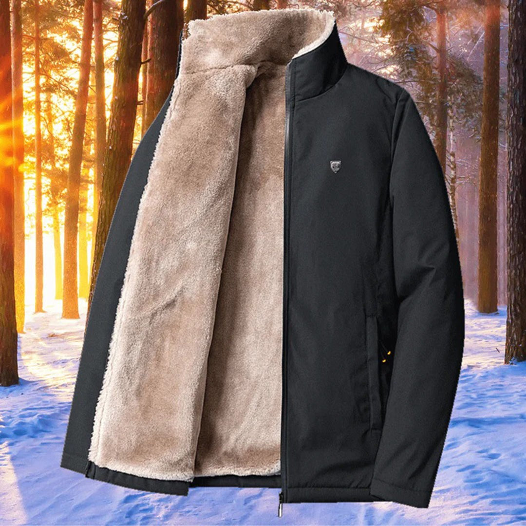 Wool-Look Long Winter Coat