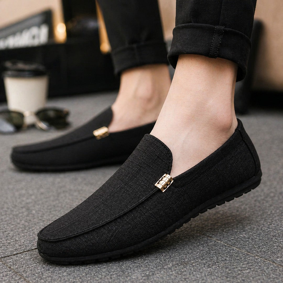 CANVAS SLIP-ON LOAFERS FOR MEN