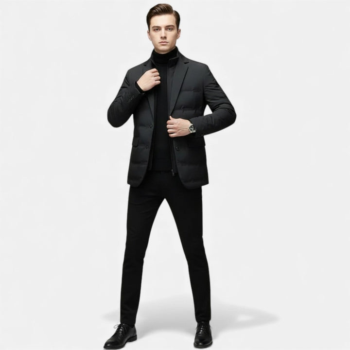 Valmonti | Men’s Puffer Down-Filled Winter Jacket – Quilted Coat