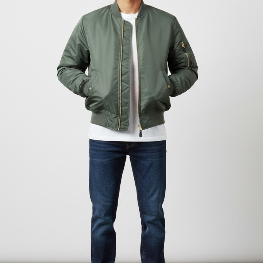 Men’s Waterproof Vintage Bomber Jacket