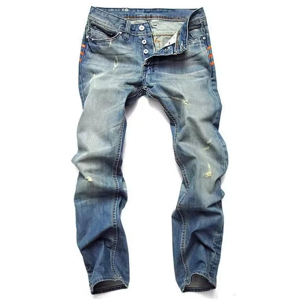 Distressed Denim Jeans