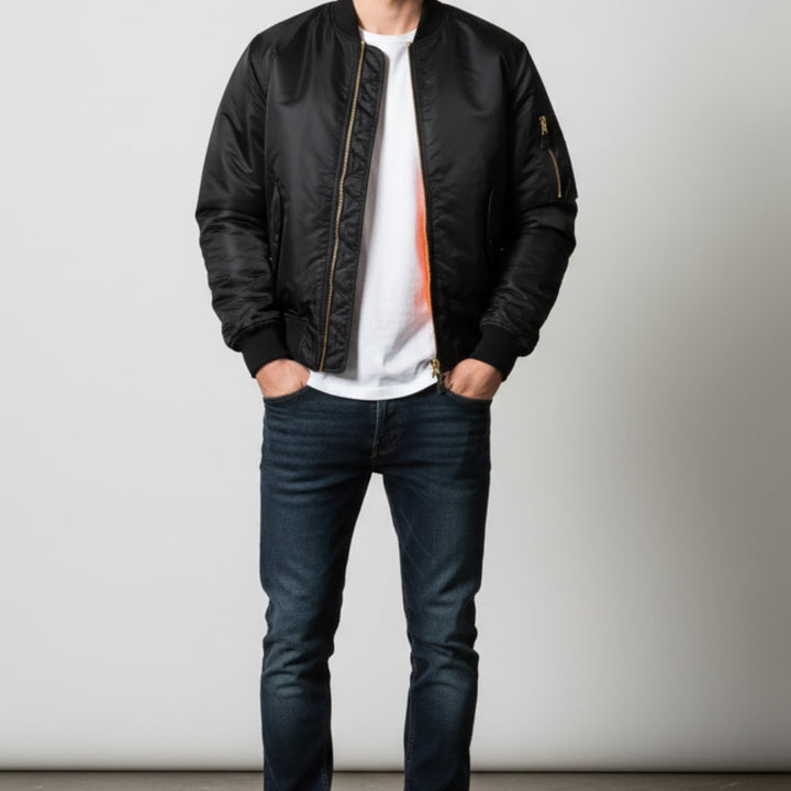 Men’s Waterproof Vintage Bomber Jacket
