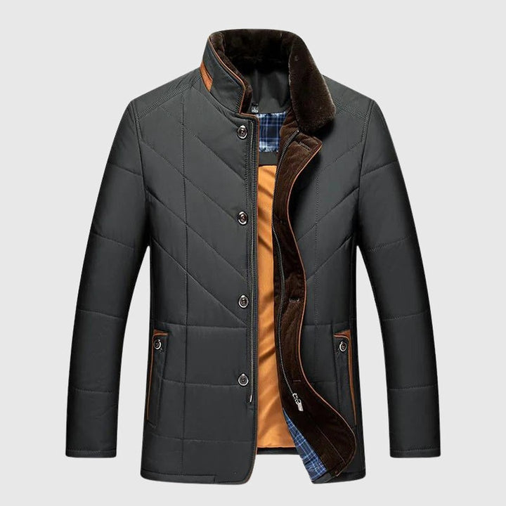 Faux Fur Collar Winter Coat