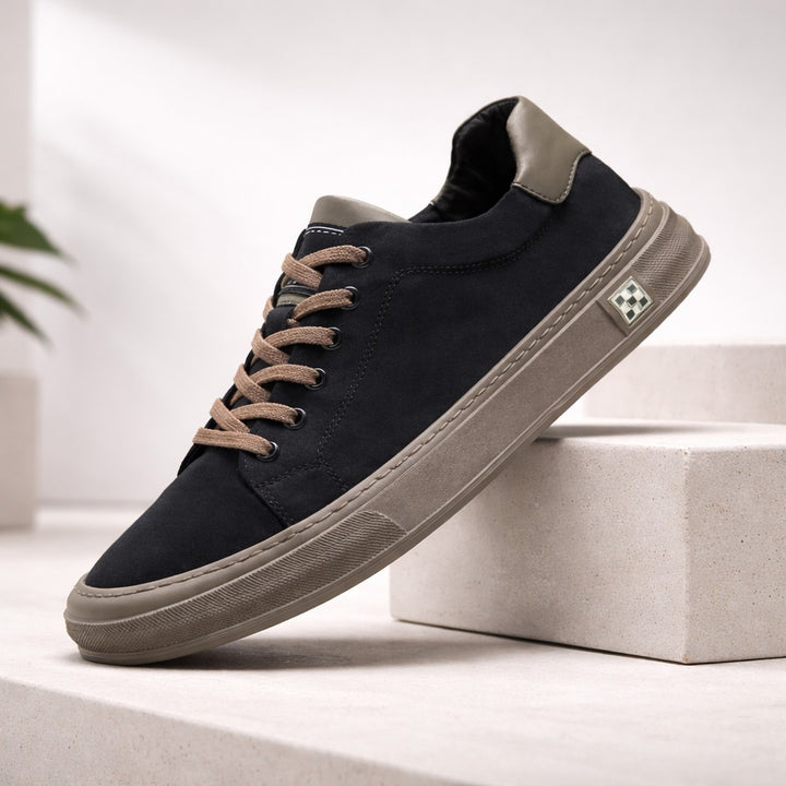 STITCHED CANVAS SNEAKERS FOR MEN