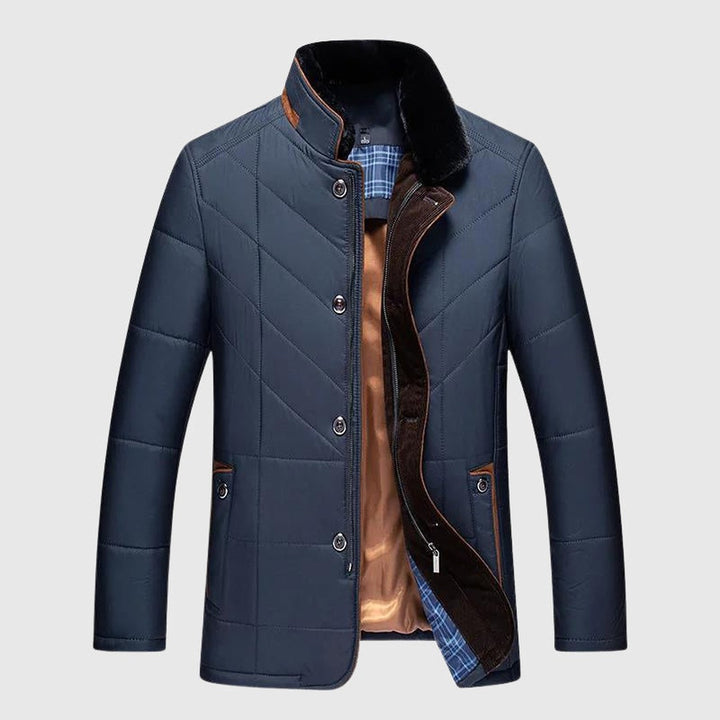 Faux Fur Collar Winter Coat