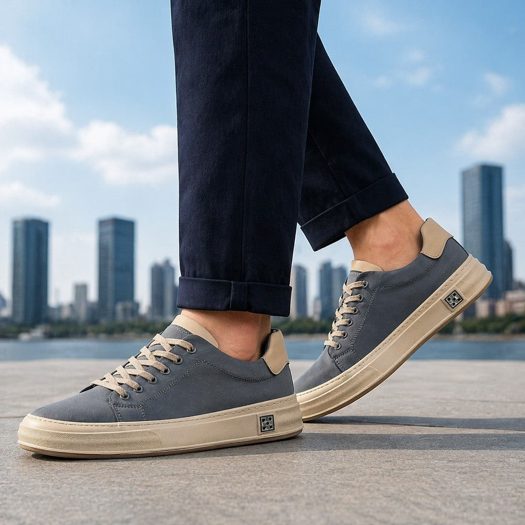 STITCHED CANVAS SNEAKERS FOR MEN
