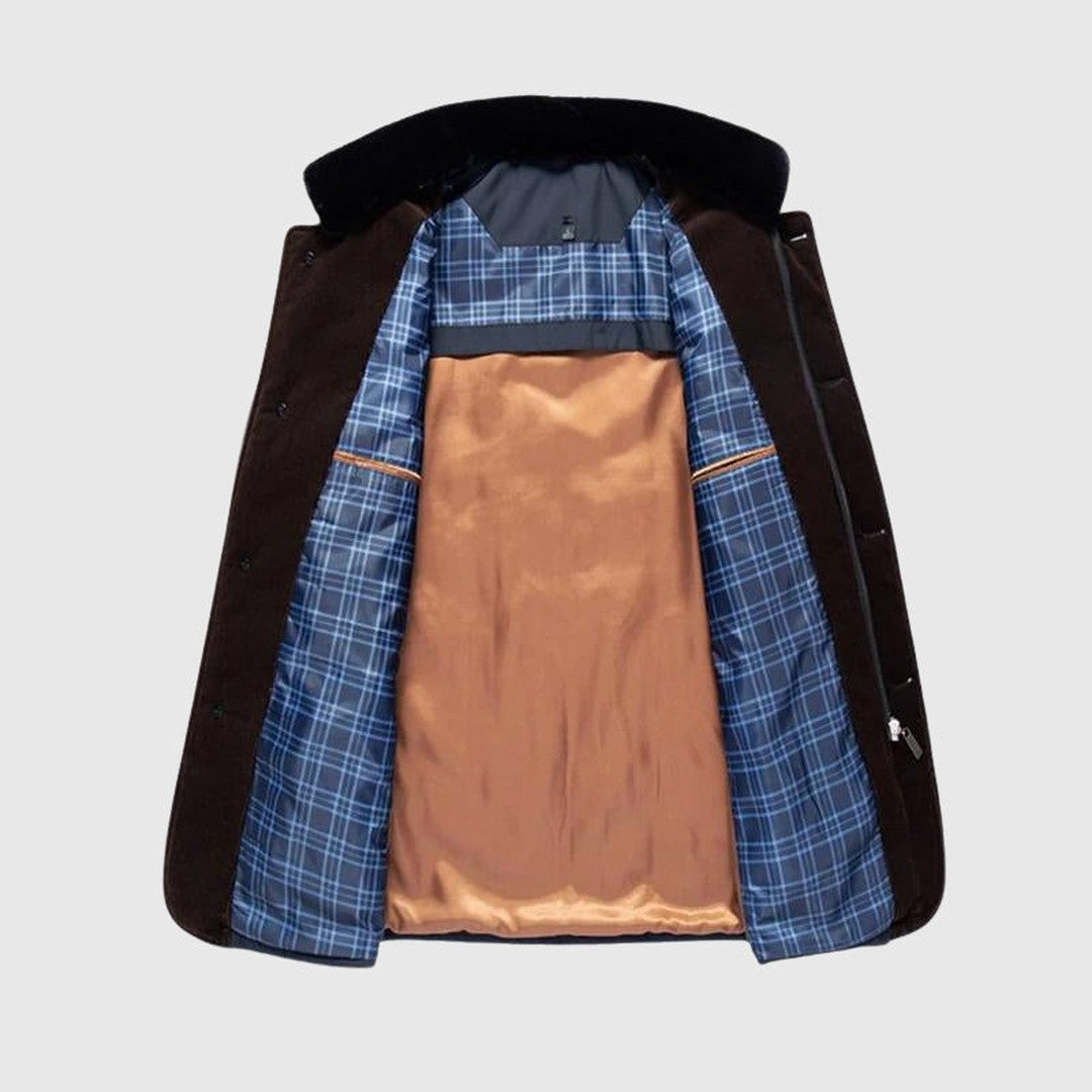 Faux Fur Collar Winter Coat