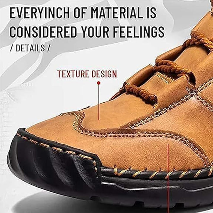 Panelled utility lace-up boot, top eyelet view