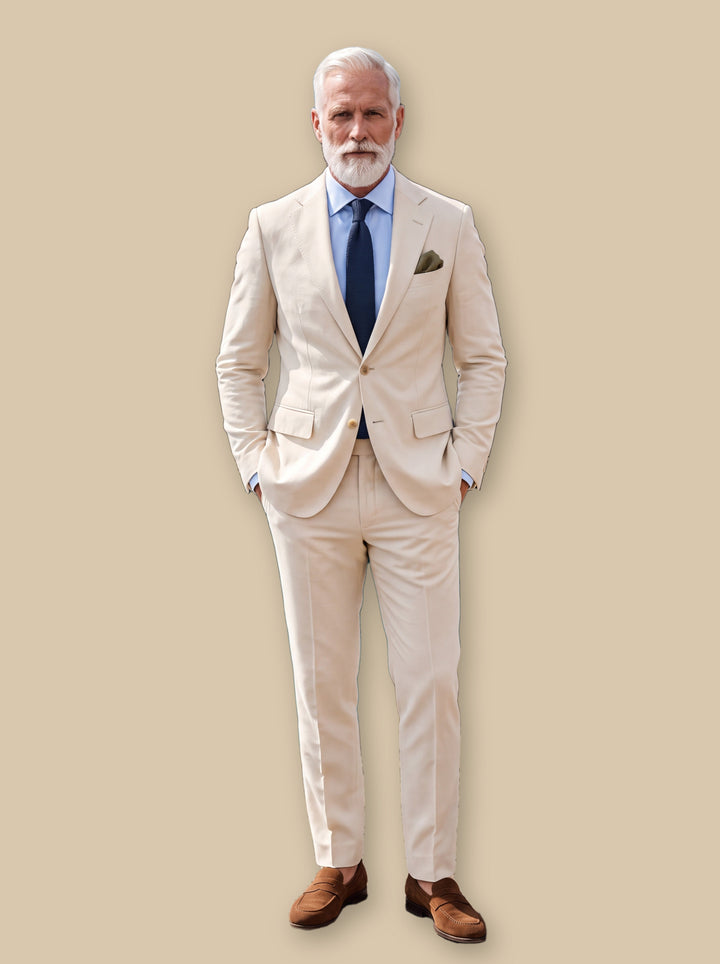 Slim Fit Two-Piece Suit with Lined Blazer