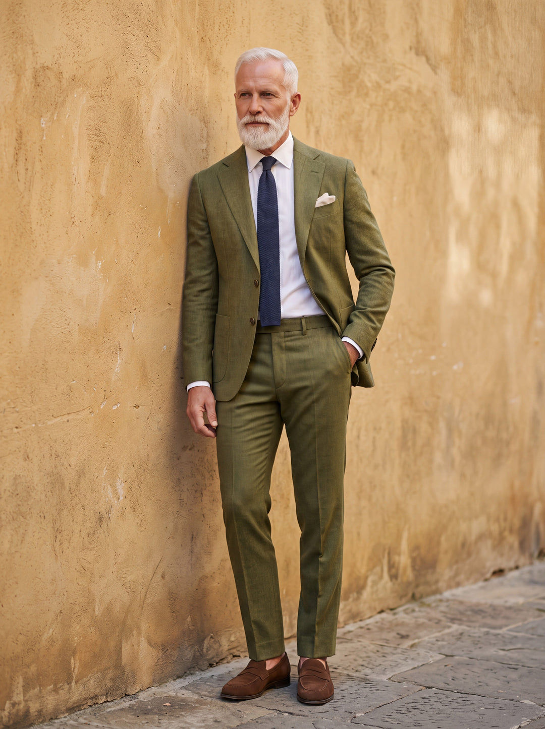 Slim Fit Two-Piece Suit with Lined Blazer