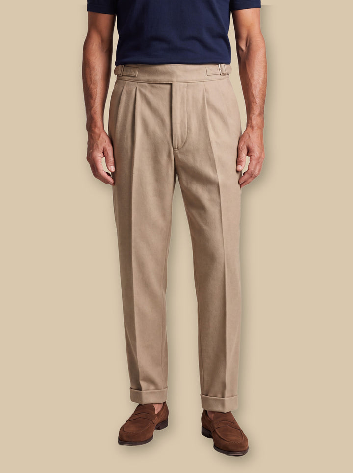 High Waist Relaxed Straight Leg Trousers