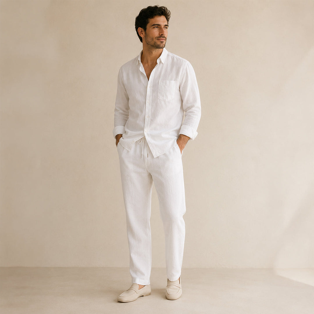 Relaxed Shirt and Trousers Set