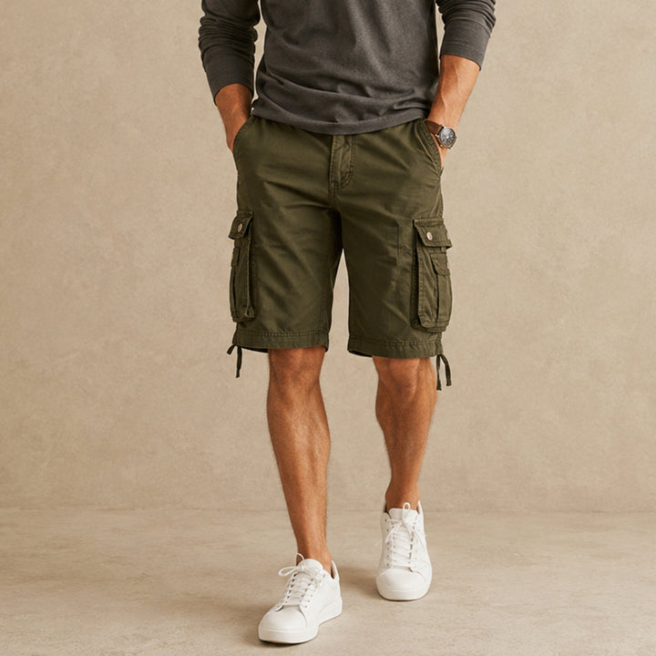 Casual Cotton-Feel Cargo Shorts