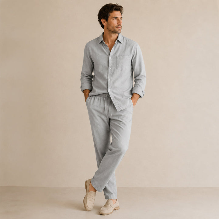 Relaxed Shirt and Trousers Set