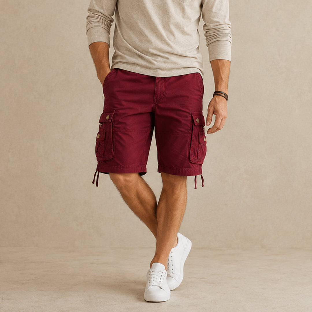 Casual Cotton-Feel Cargo Shorts