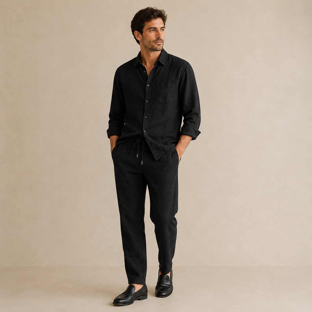 Relaxed Shirt and Trousers Set