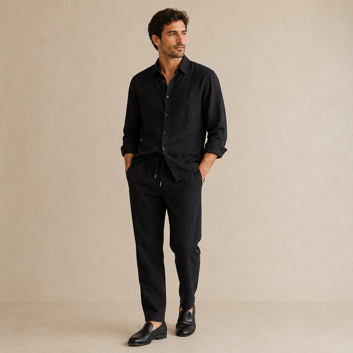 Relaxed Shirt and Trousers Set