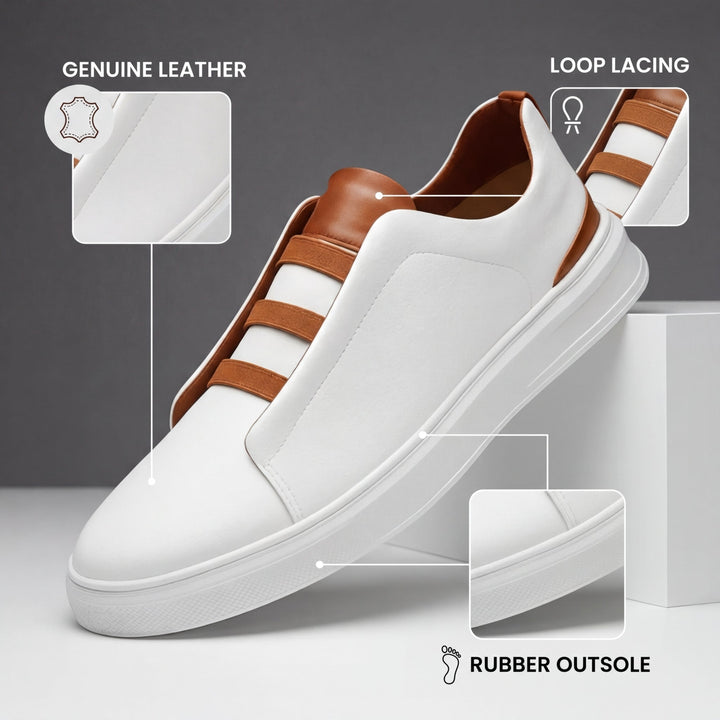 Smooth Lace Loop Sneakers