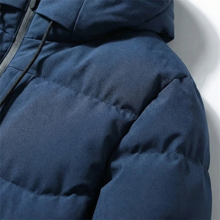 Stanhope Row - Hooded Puffer Jacket Drawcord Hood Zip Pockets Chest Pocket