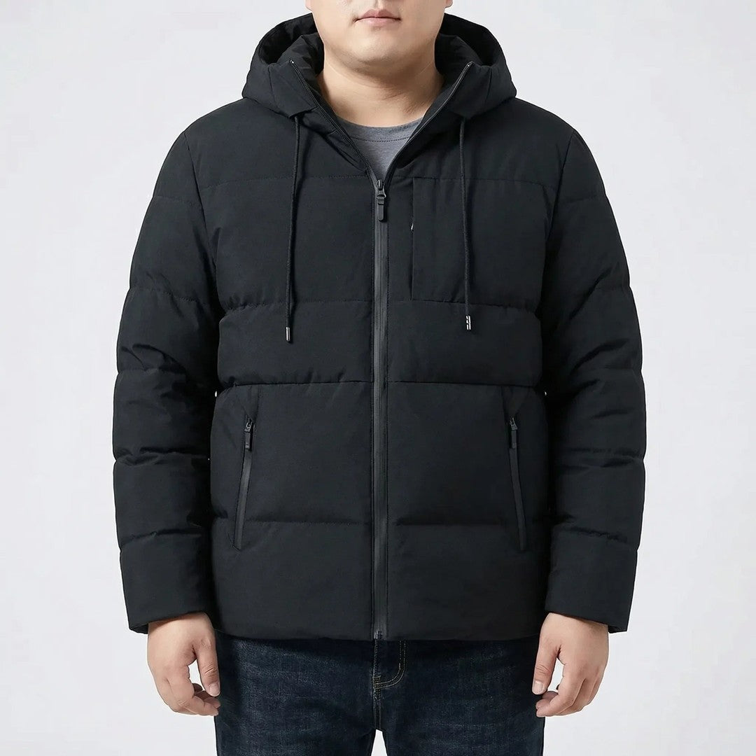 Stanhope Row - Hooded Puffer Jacket Drawcord Hood Zip Pockets Chest Pocket
