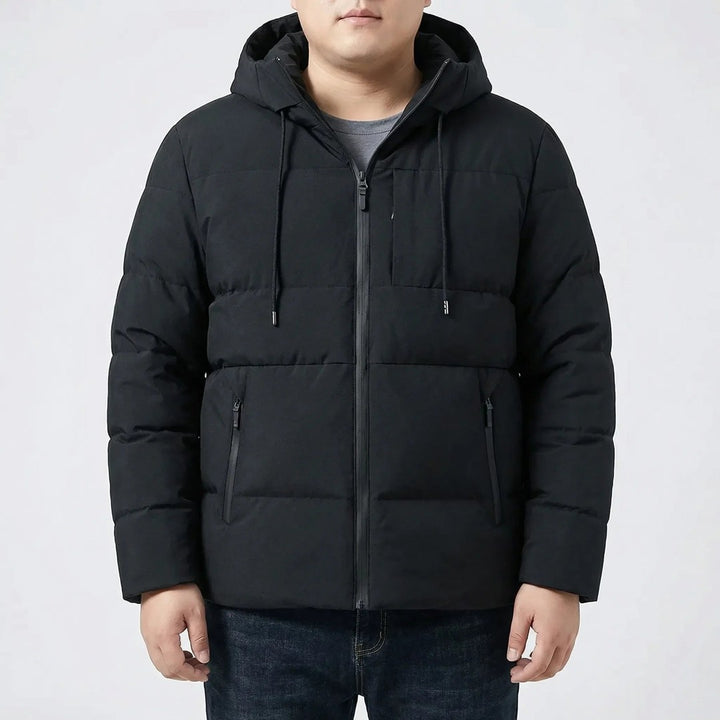 Stanhope Row - Hooded Puffer Jacket Drawcord Hood Zip Pockets Chest Pocket