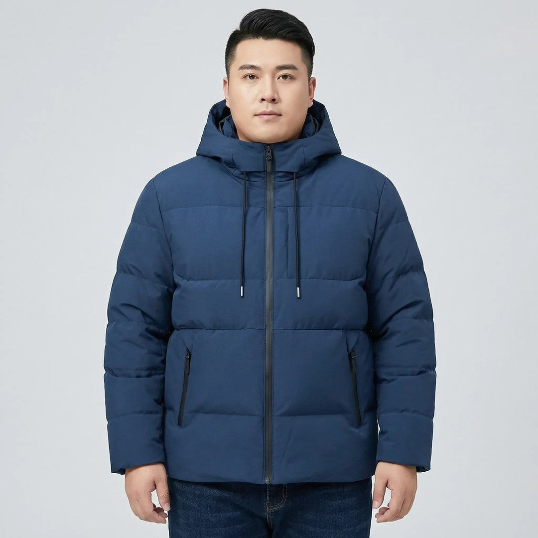 Stanhope Row - Hooded Puffer Jacket Drawcord Hood Zip Pockets Chest Pocket
