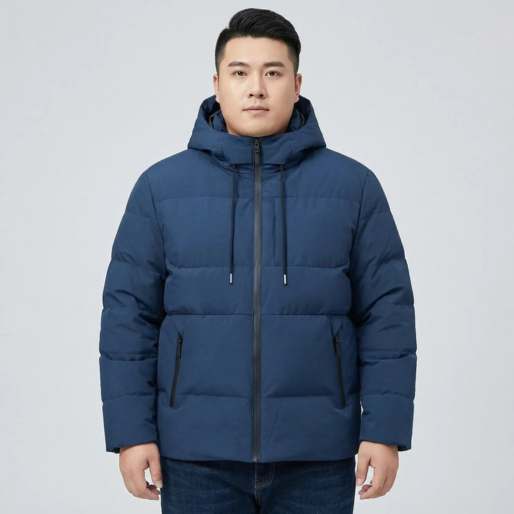Stanhope Row - Hooded Puffer Jacket Drawcord Hood Zip Pockets Chest Pocket