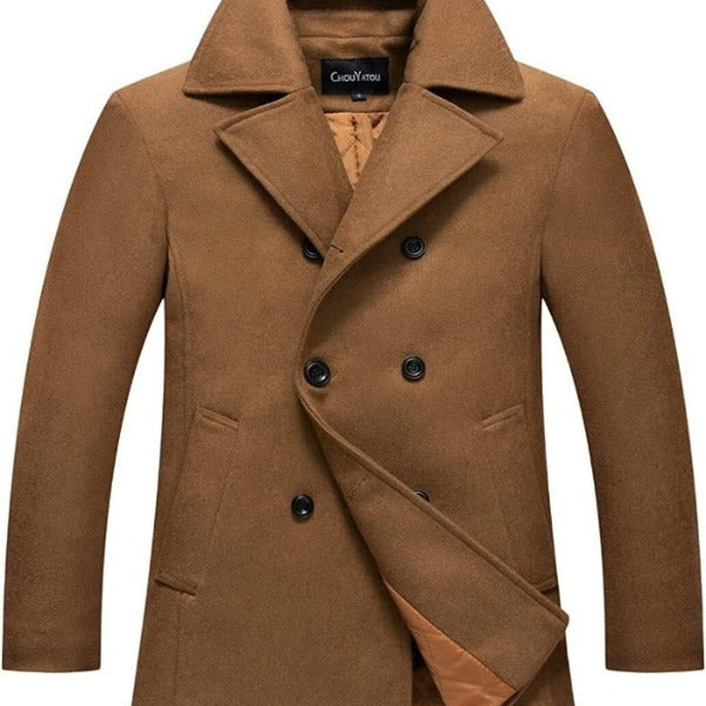 Stylish Wool Blend Jacket - Victor-Camel-S-State of Style