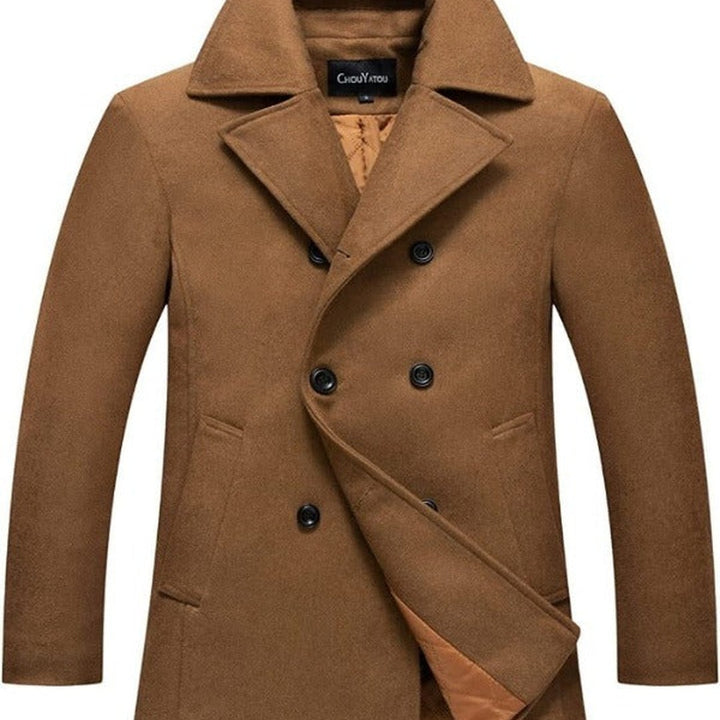Stylish Wool Blend Jacket - Victor-Camel-S-State of Style