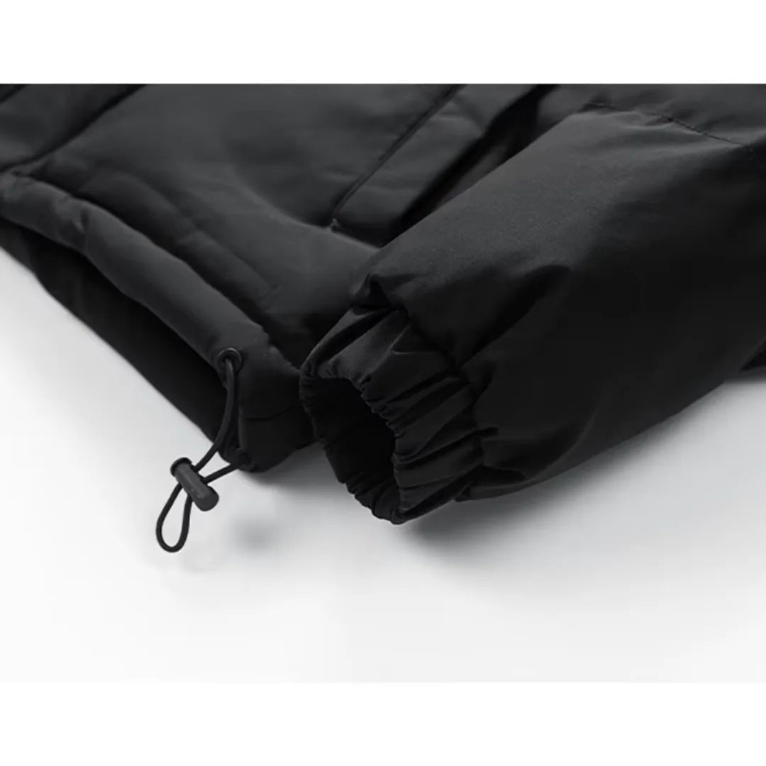 Tolland Ridge - Padded Jacket Fleece Hood Layer Zip Front Elastic Cuffs Drawcord Hem