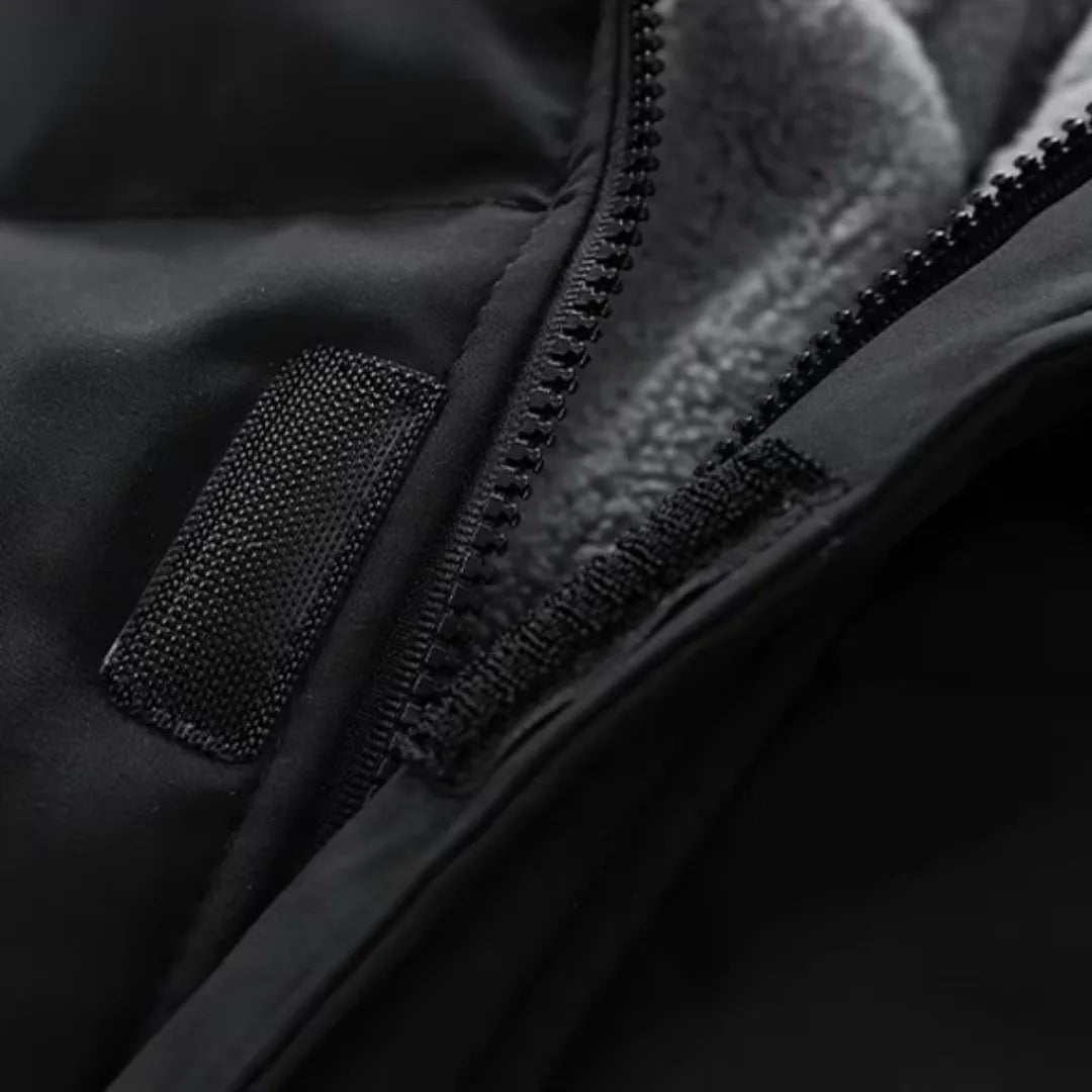 Tolland Ridge - Padded Jacket Fleece Hood Layer Zip Front Elastic Cuffs Drawcord Hem