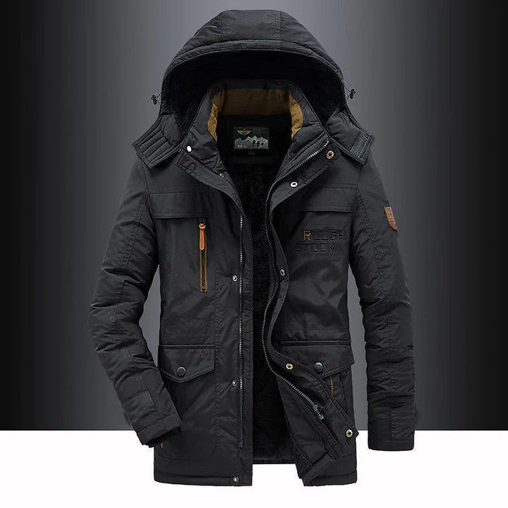 Men's parka with fleece lining – Leventis