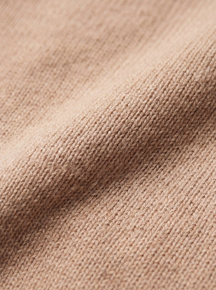 Classic V-Neck Fine-Knit Pullover Sweater