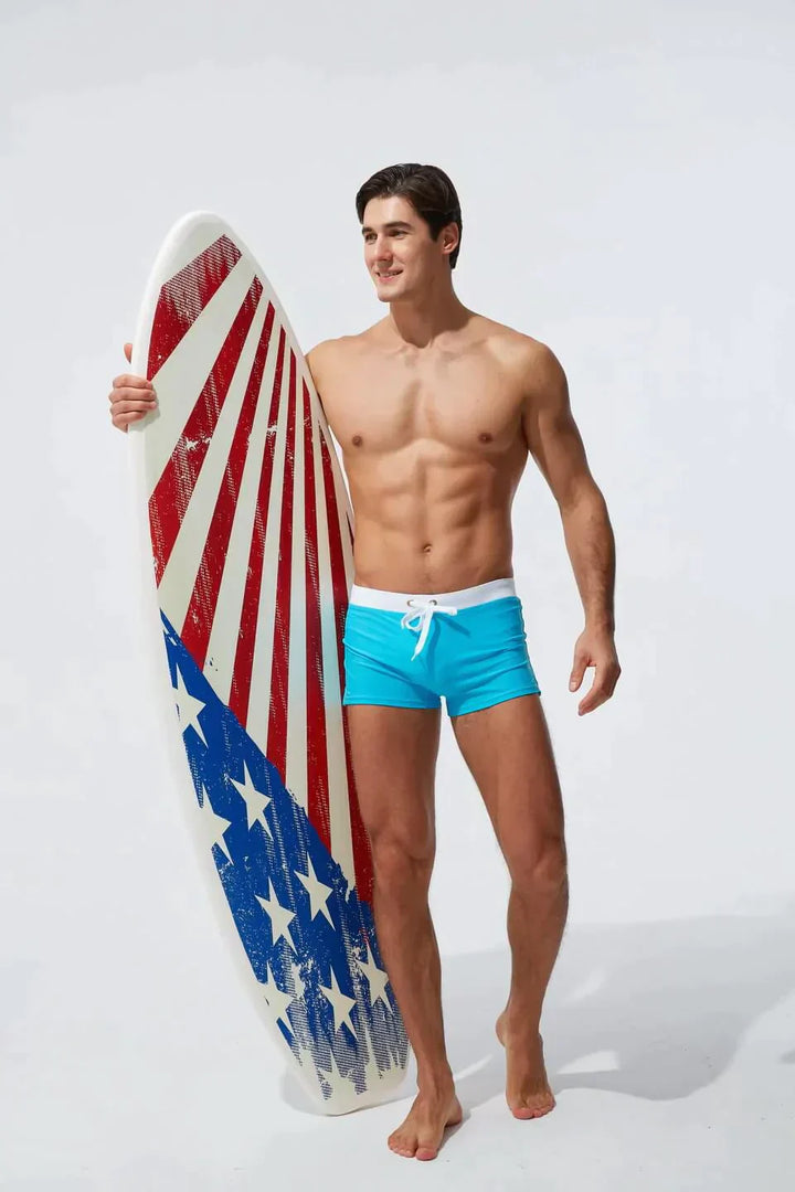 Men’s Drawstring Swim Trunks